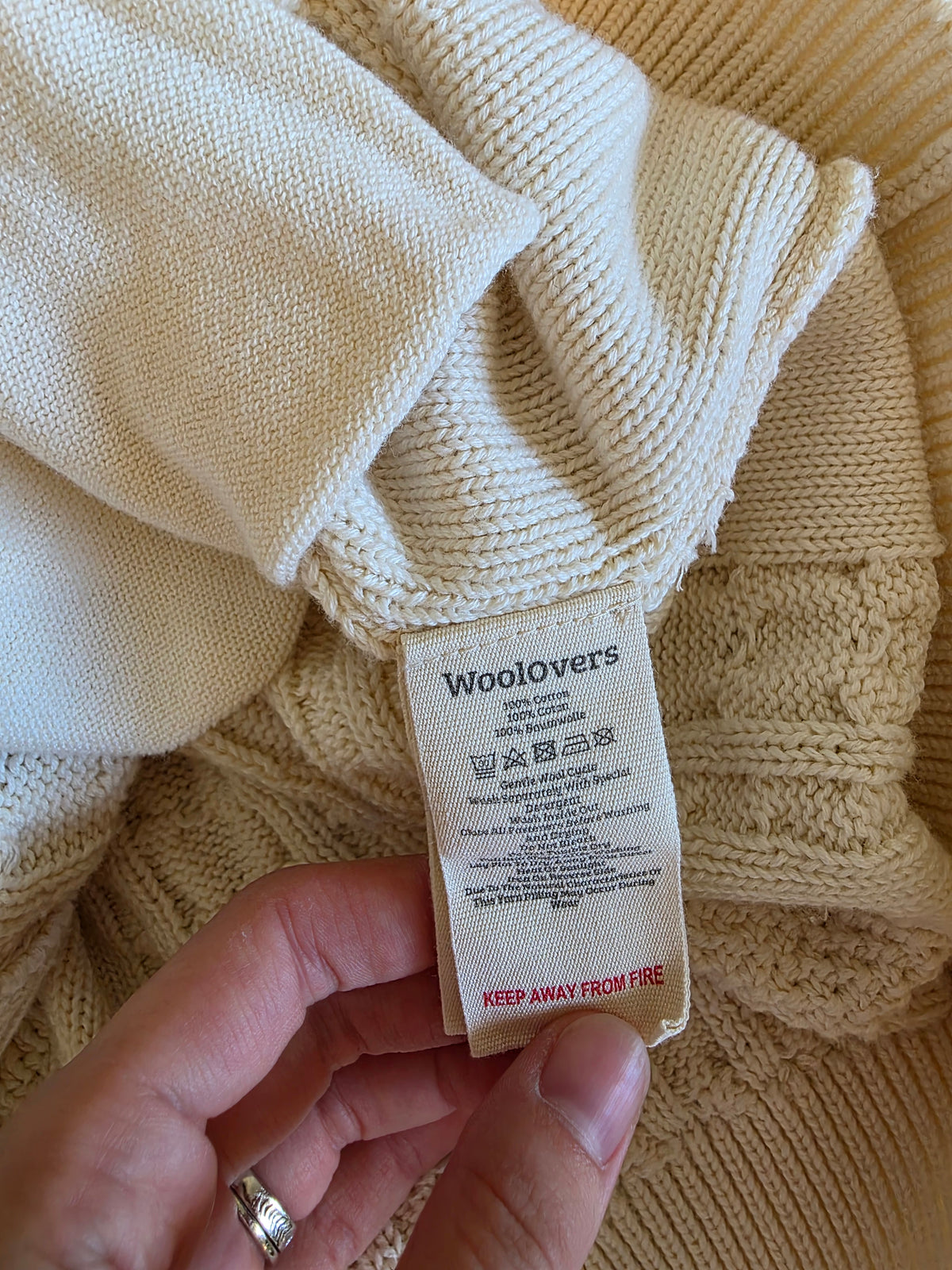 Woolovers Cable Knit Cardigan (XL)