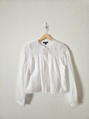 J.Crew Smocked Cotton Blouse (S)