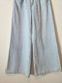 Zara Light Wash Wide Leg Jeans (8)