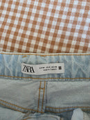 Zara Light Wash Wide Leg Jeans (8)