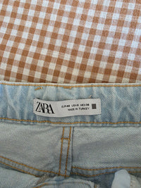 Zara Light Wash Wide Leg Jeans (8)