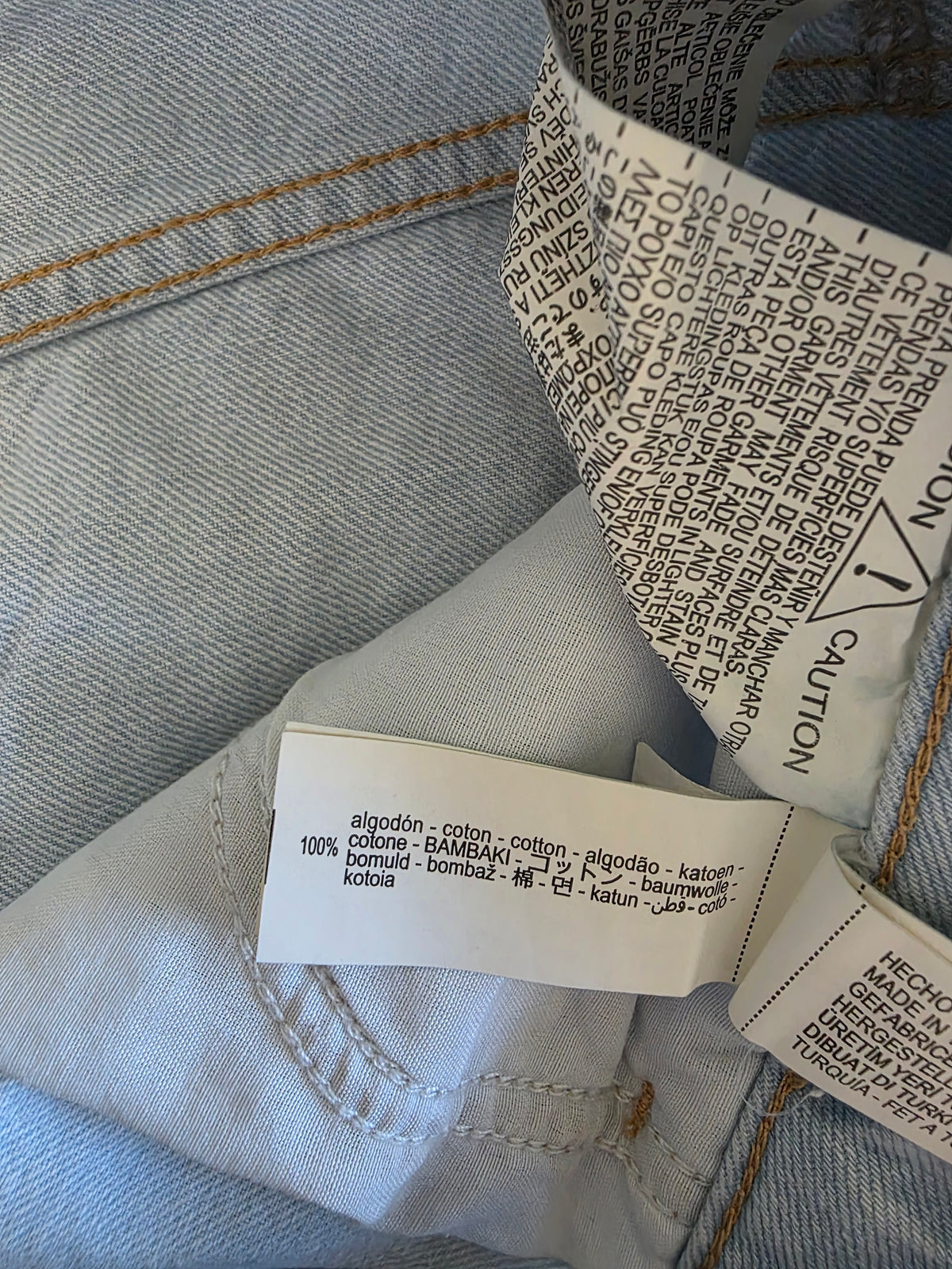 Zara Light Wash Wide Leg Jeans (8)