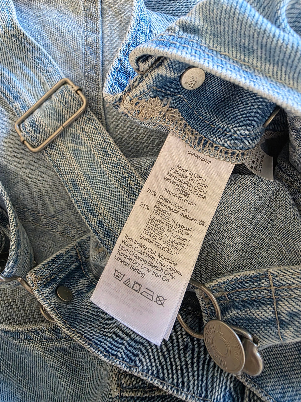 Madewell Light Wash Denim Overalls (XS)