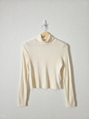 Madewell Ribbed Turtleneck Top (S)