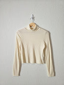 Madewell Ribbed Turtleneck Top (S)