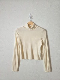 Madewell Ribbed Turtleneck Top (S)