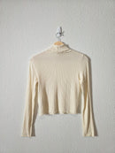 Madewell Ribbed Turtleneck Top (S)