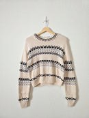 Z Supply Fairisle Crewneck Sweater (M)