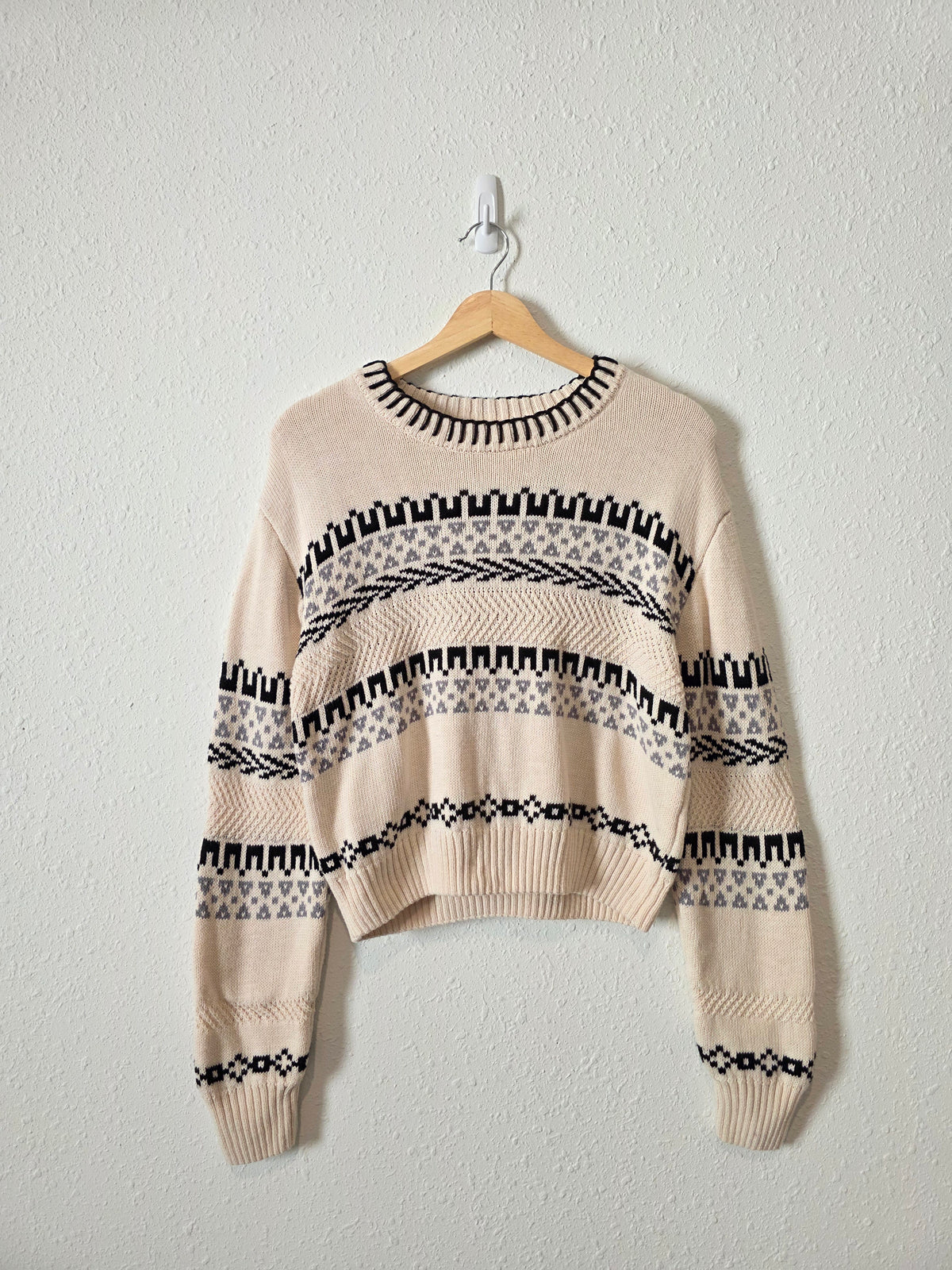 Z Supply Fairisle Crewneck Sweater (M)