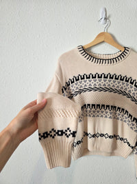 Z Supply Fairisle Crewneck Sweater (M)