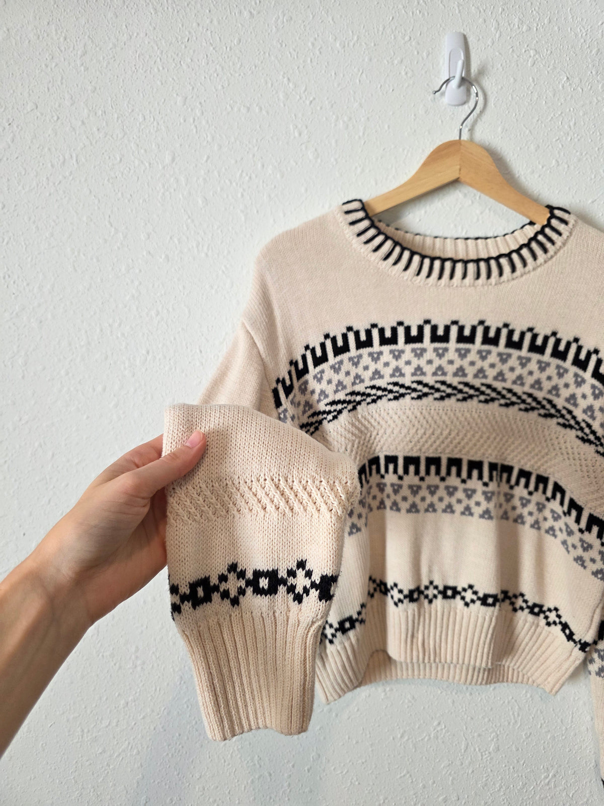 Z Supply Fairisle Crewneck Sweater (M)