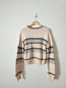 Z Supply Fairisle Crewneck Sweater (M)