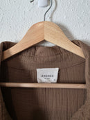 Brown Cotton Gauze Tunic (3X)