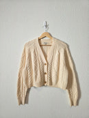 Madewell Wool Blend Cable Knit Cardigan (S)