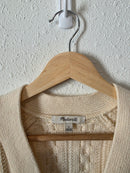 Madewell Wool Blend Cable Knit Cardigan (S)