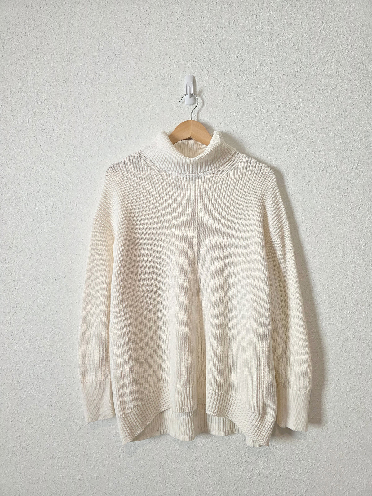 J.Crew Cotton Cashmere Turtleneck Sweater (M)