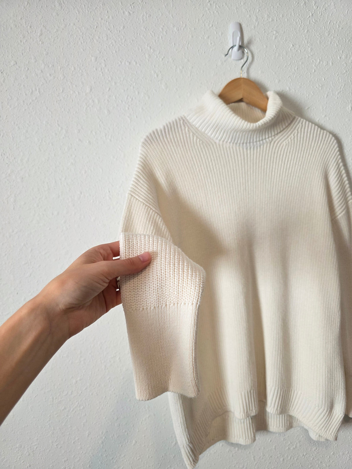 J.Crew Cotton Cashmere Turtleneck Sweater (M)