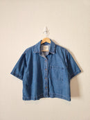 Abercrombie Short Sleeve Denim Top (S)