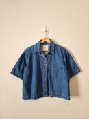 Abercrombie Short Sleeve Denim Top (S)