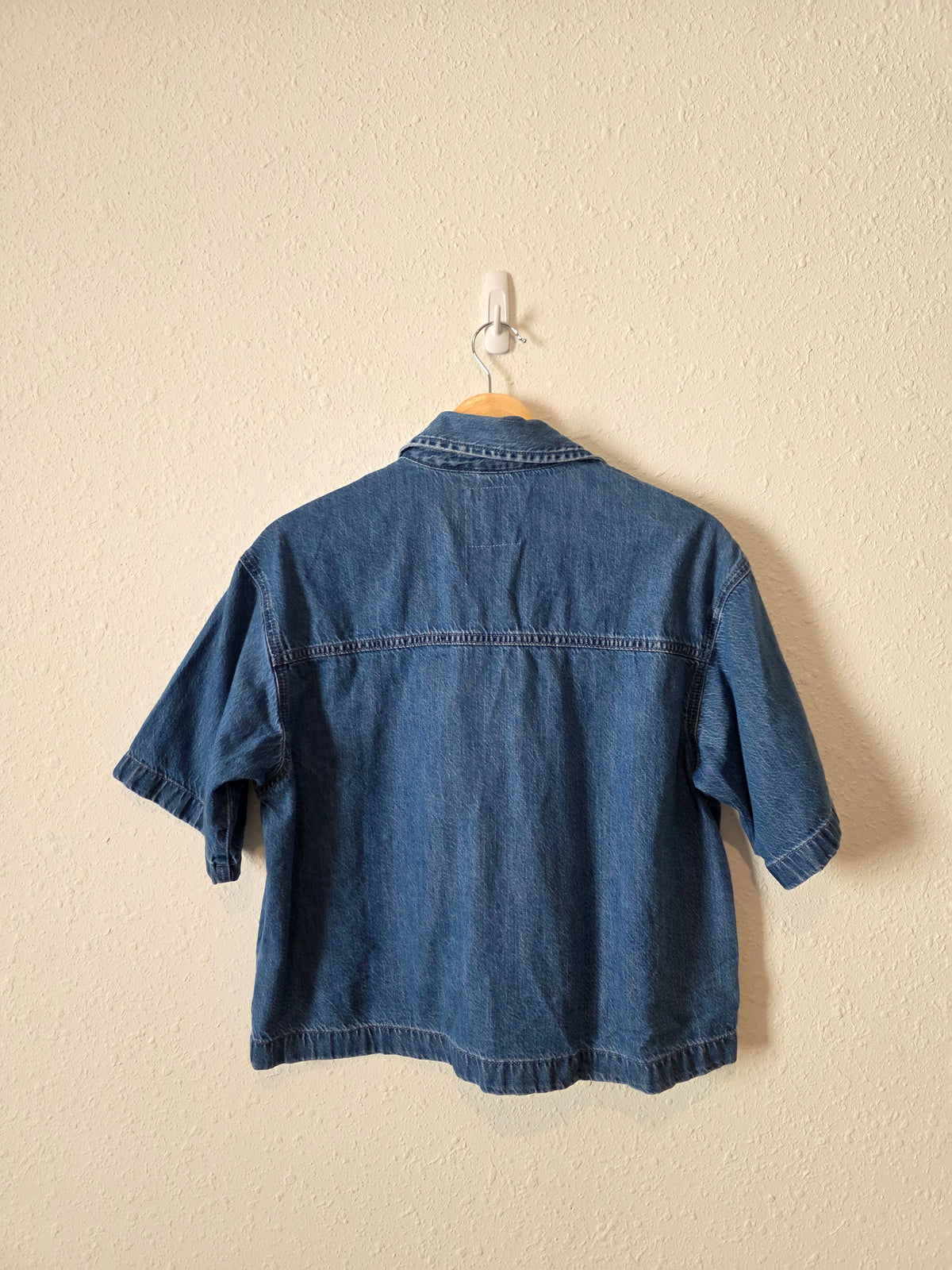 Abercrombie Short Sleeve Denim Top (S)