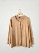 Vintage Lands End Camel Cardigan (3X)