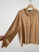 Vintage Lands End Camel Cardigan (3X)