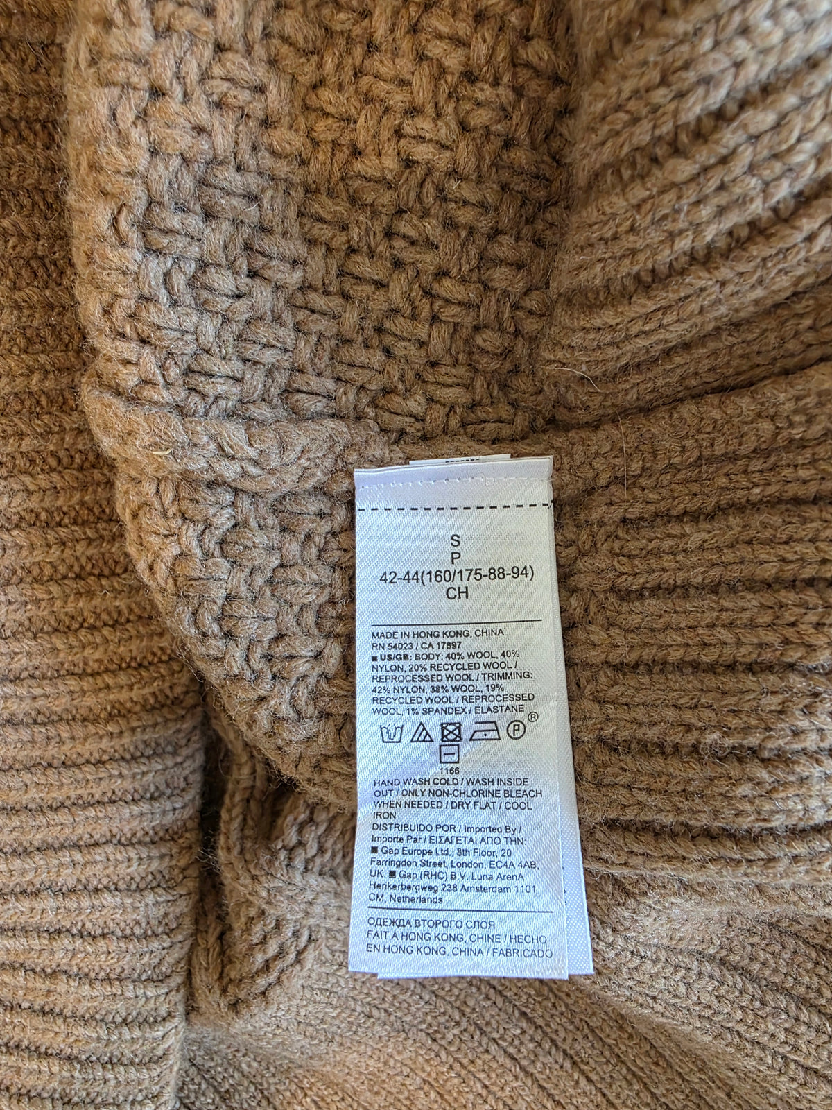 Banana Republic Wool Blend Cable Knit Sweater (S)