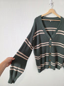 Z Supply Oversized Striped Cardigan (M)