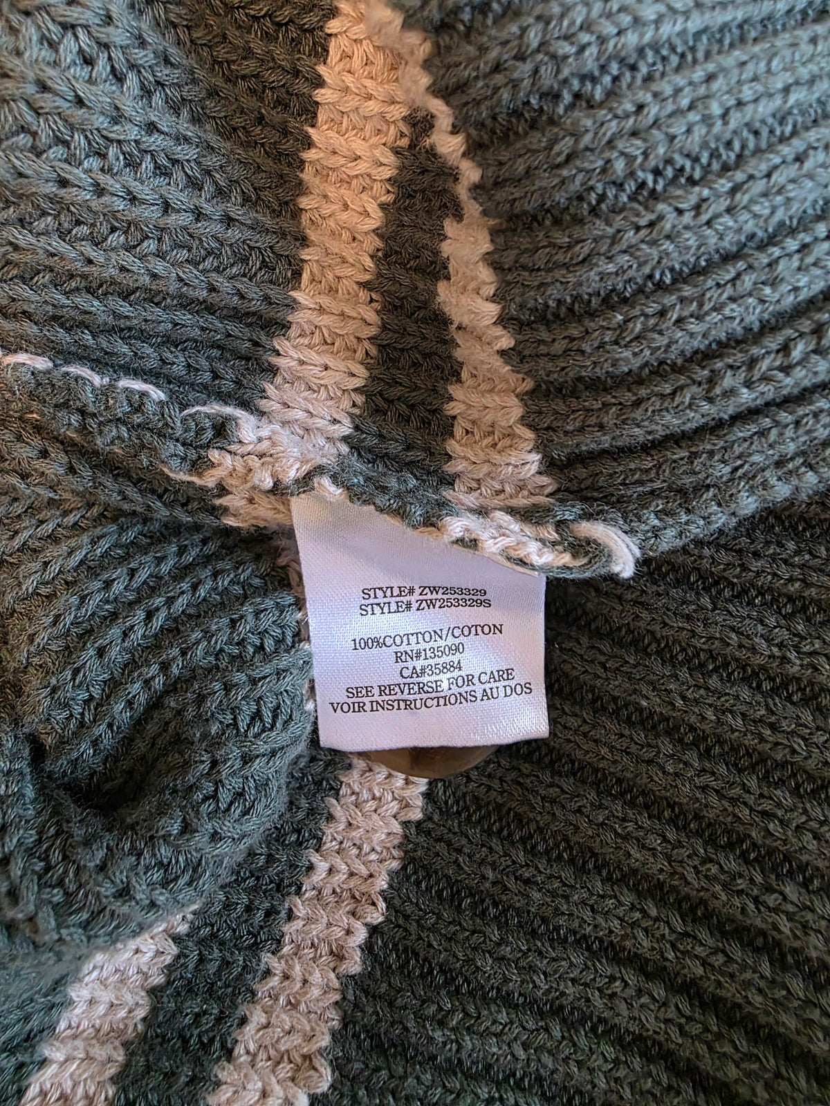 Z Supply Oversized Striped Cardigan (M)
