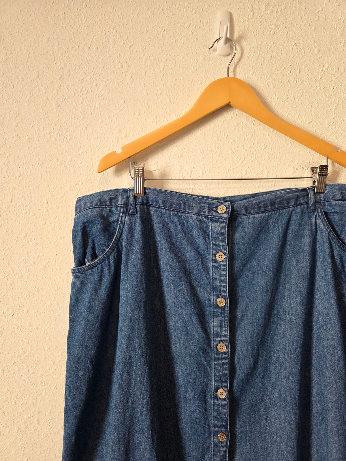 Vintage Maxi Denim Skirt (24W)