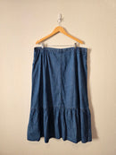 Vintage Maxi Denim Skirt (24W)