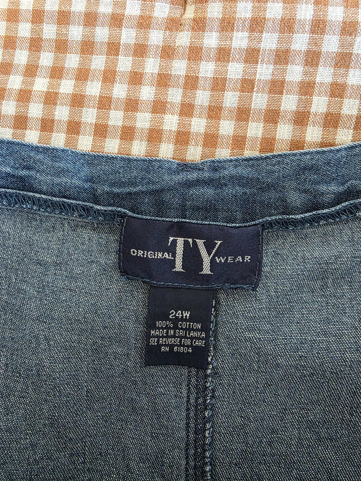 Vintage Maxi Denim Skirt (24W)