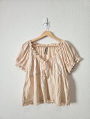 Anthropologie Floral Embroidered Top (M)