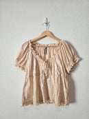 Anthropologie Floral Embroidered Top (M)