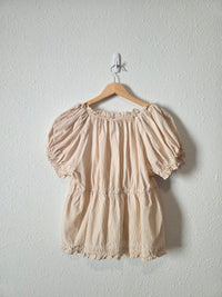 Anthropologie Floral Embroidered Top (M)