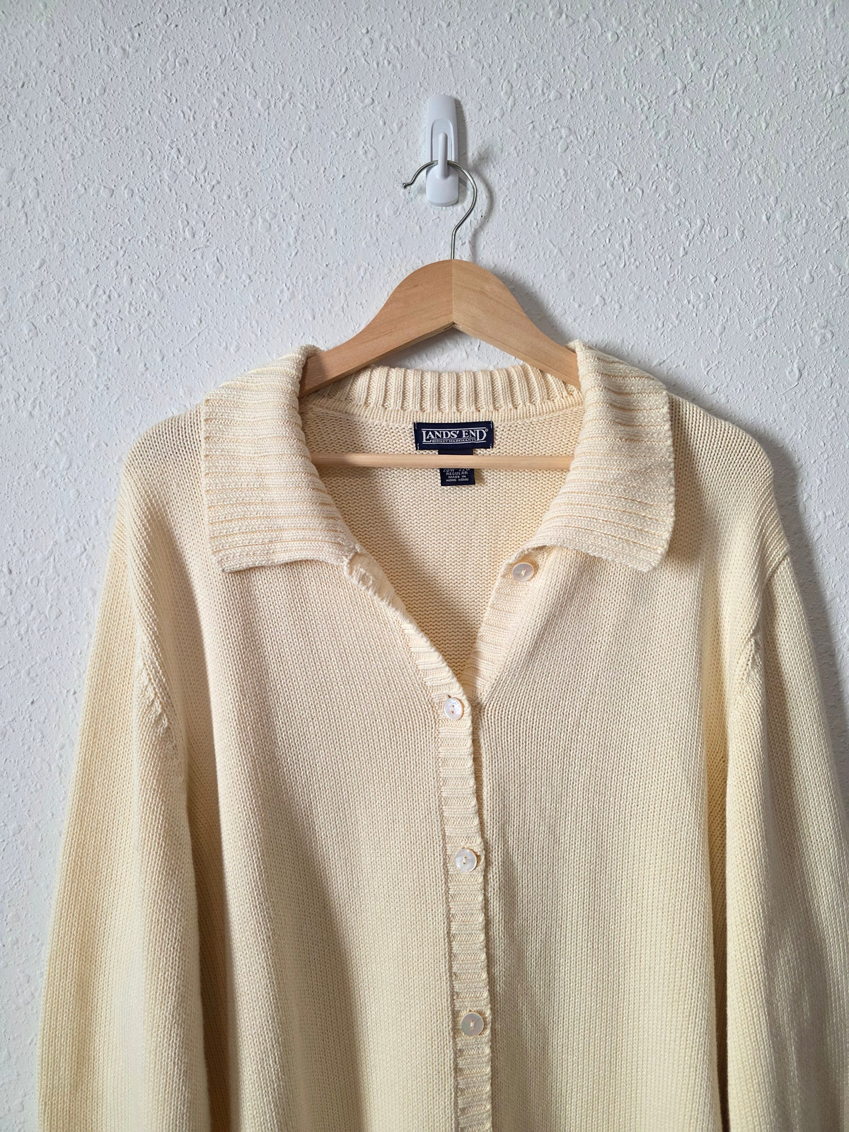 Vintage Lands End Cotton Cardigan (2X)