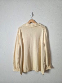Vintage Lands End Cotton Cardigan (2X)