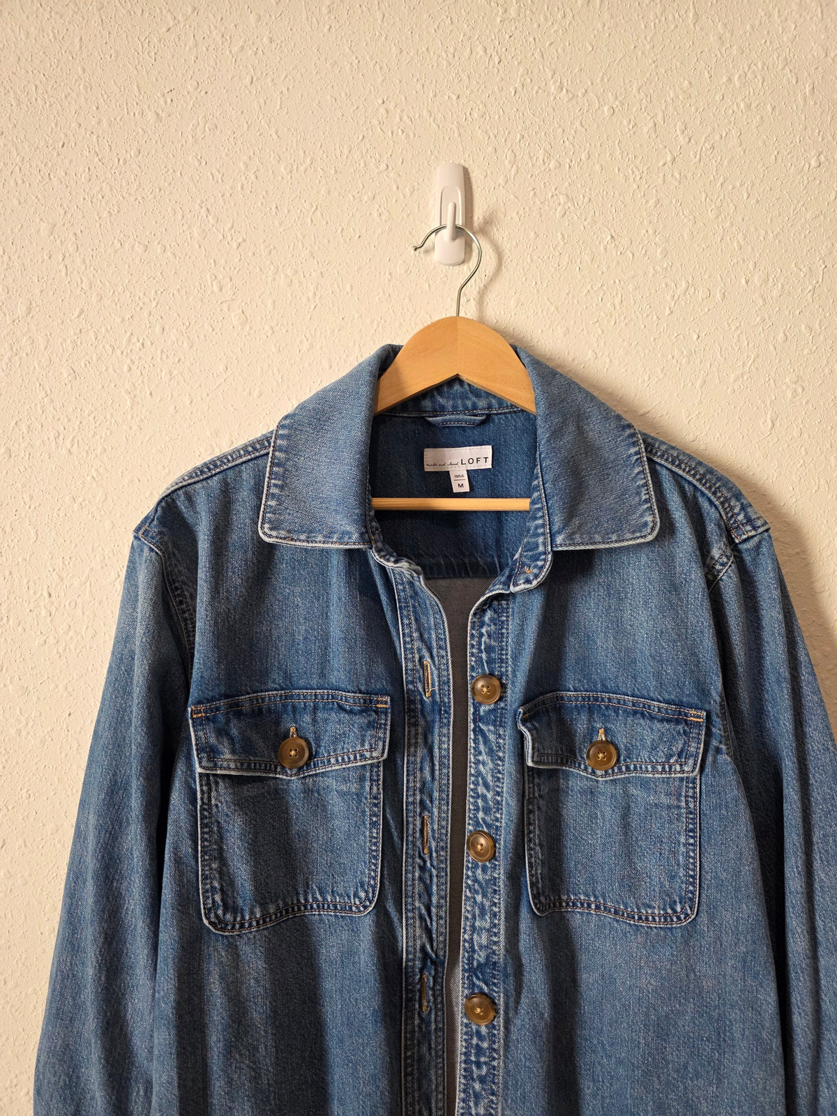 Loft Oversized Denim Shirt Jacket (M)