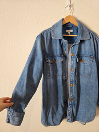 Loft Oversized Denim Shirt Jacket (M)