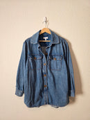Loft Oversized Denim Shirt Jacket (M)