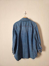 Loft Oversized Denim Shirt Jacket (M)