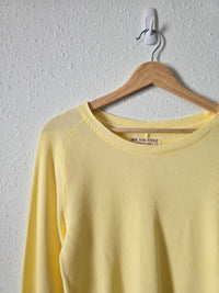 NEW Free People Yellow Thermal Tee (L)
