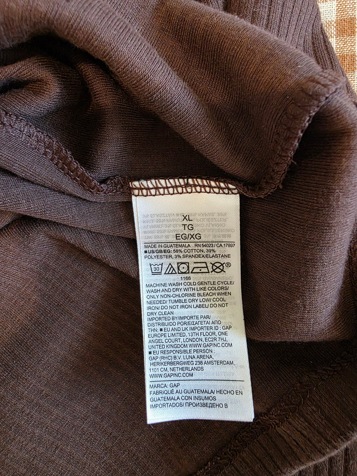 Gap Brown Flare Sleeve Top (XL)