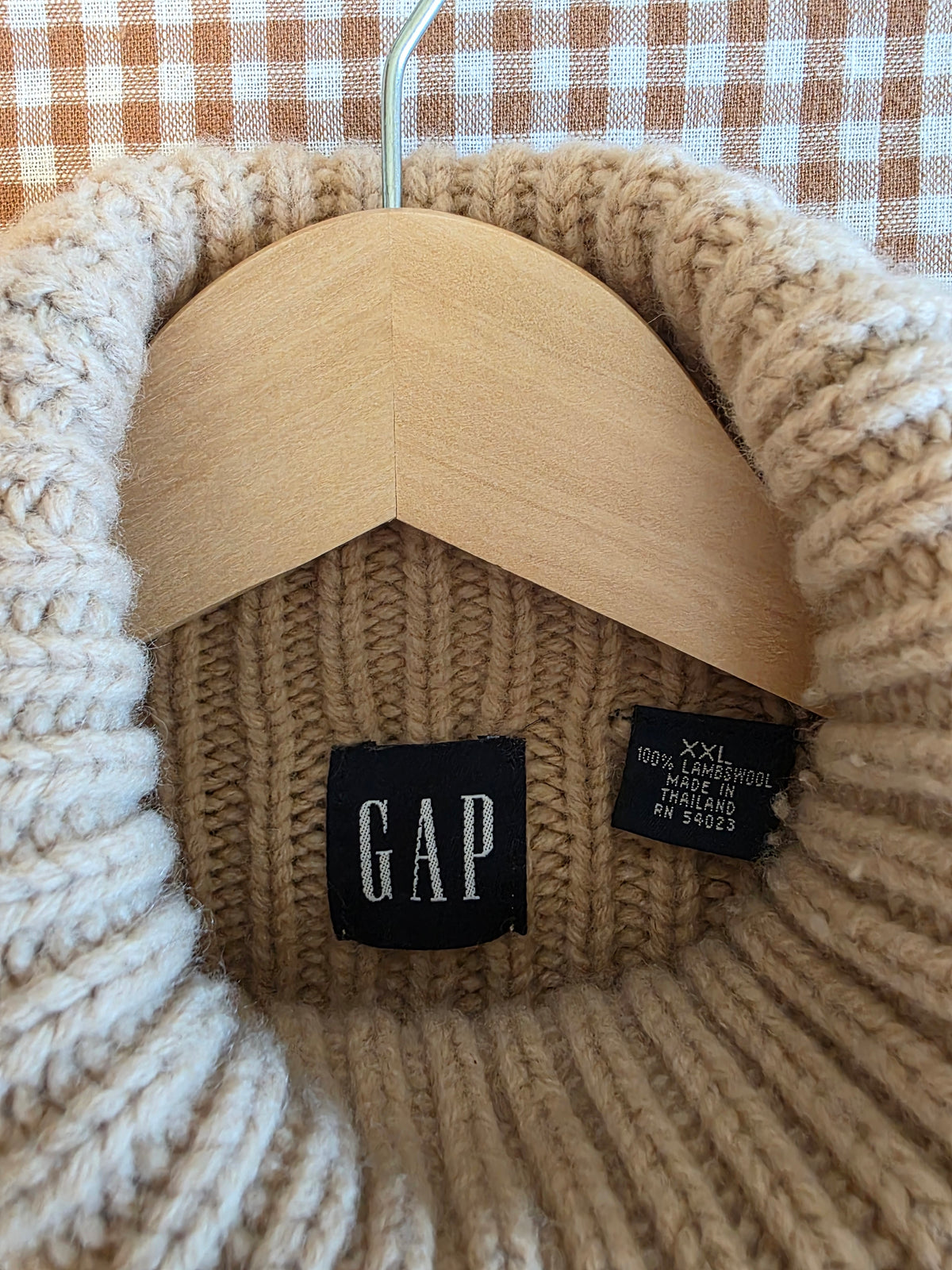 Vintage Gap Lambswool Turtleneck Sweater (XXL)