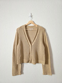 Loft Crochet Knit Cardigan (XL)
