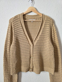 Loft Crochet Knit Cardigan (XL)