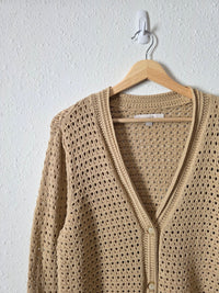 Loft Crochet Knit Cardigan (XL)