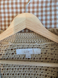 Loft Crochet Knit Cardigan (XL)