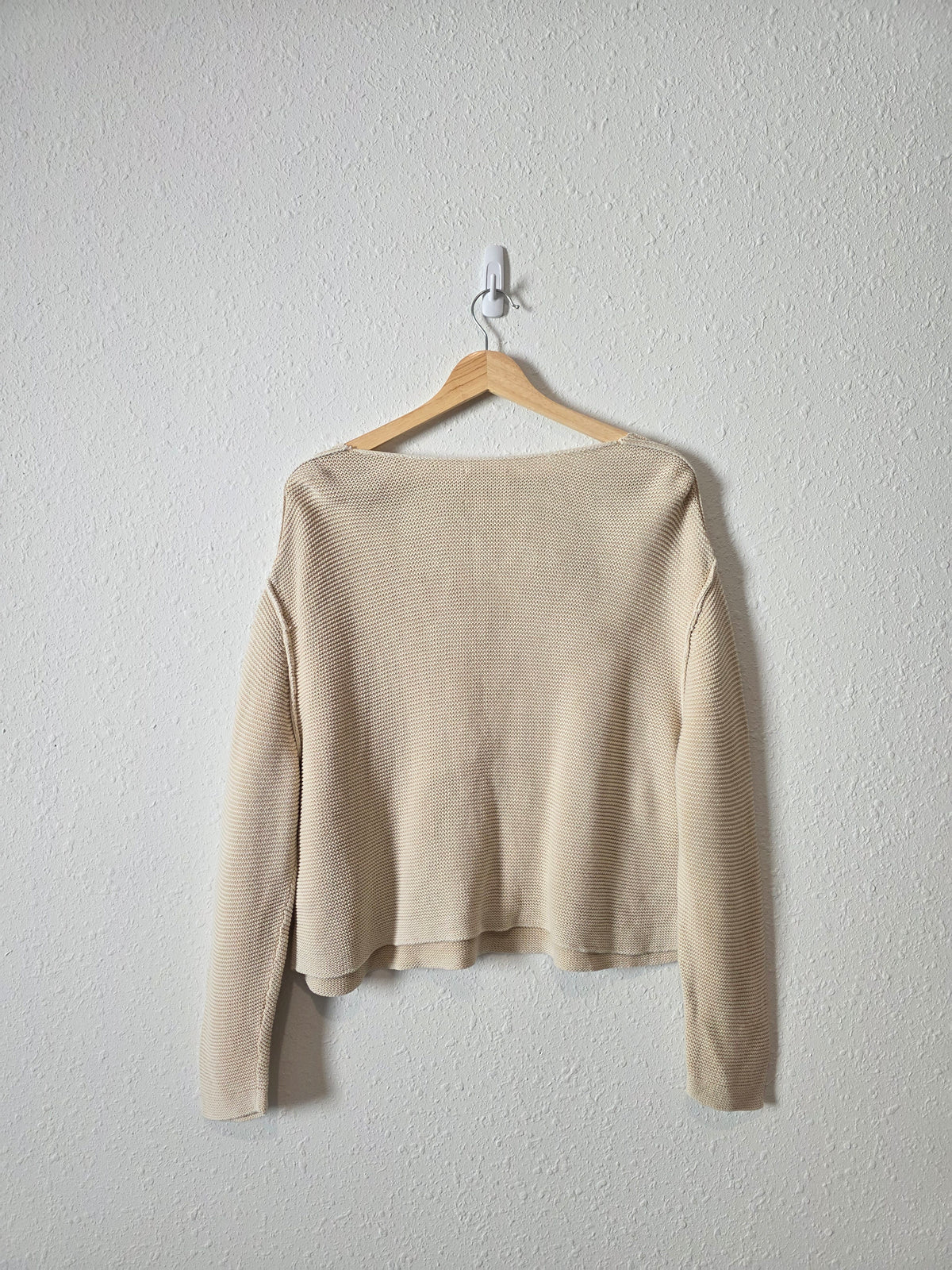 Aerie Oat Cotton Boxy Sweater (M)