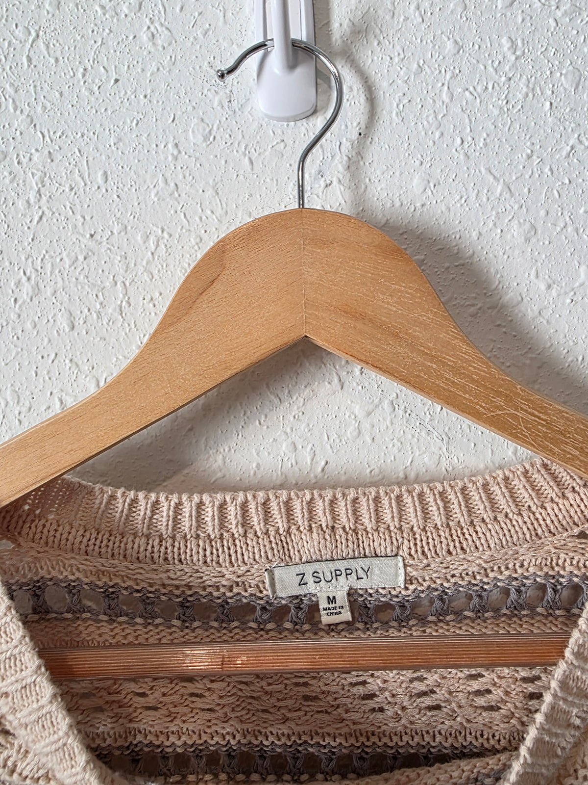 Z Supply Textured Cotton Sweater (M)